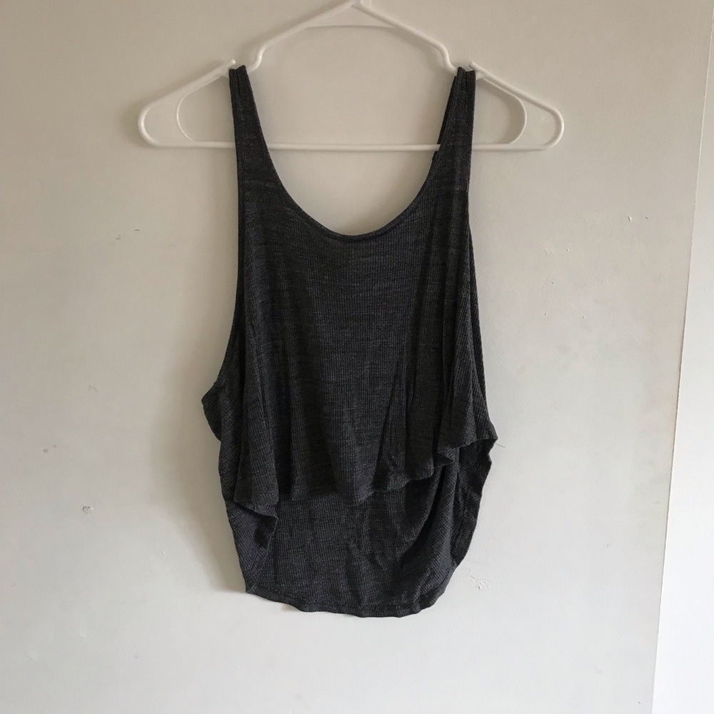 Gray Crop Tank